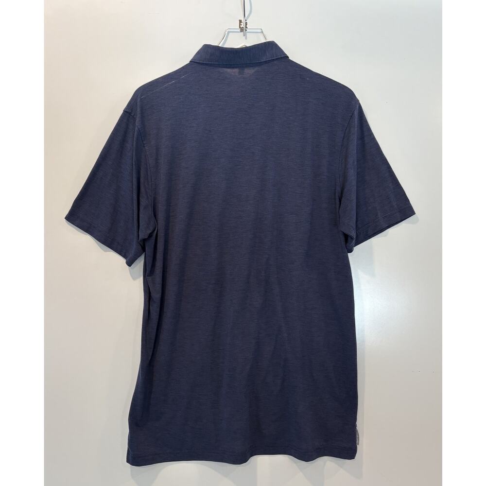 Peter Millar Blue Solid Performance Jersey Polo S… - image 2